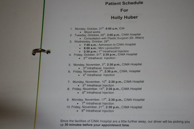 Treatment Schedule
